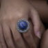 Lapis Lazuli Srebrni Prsten Cvet