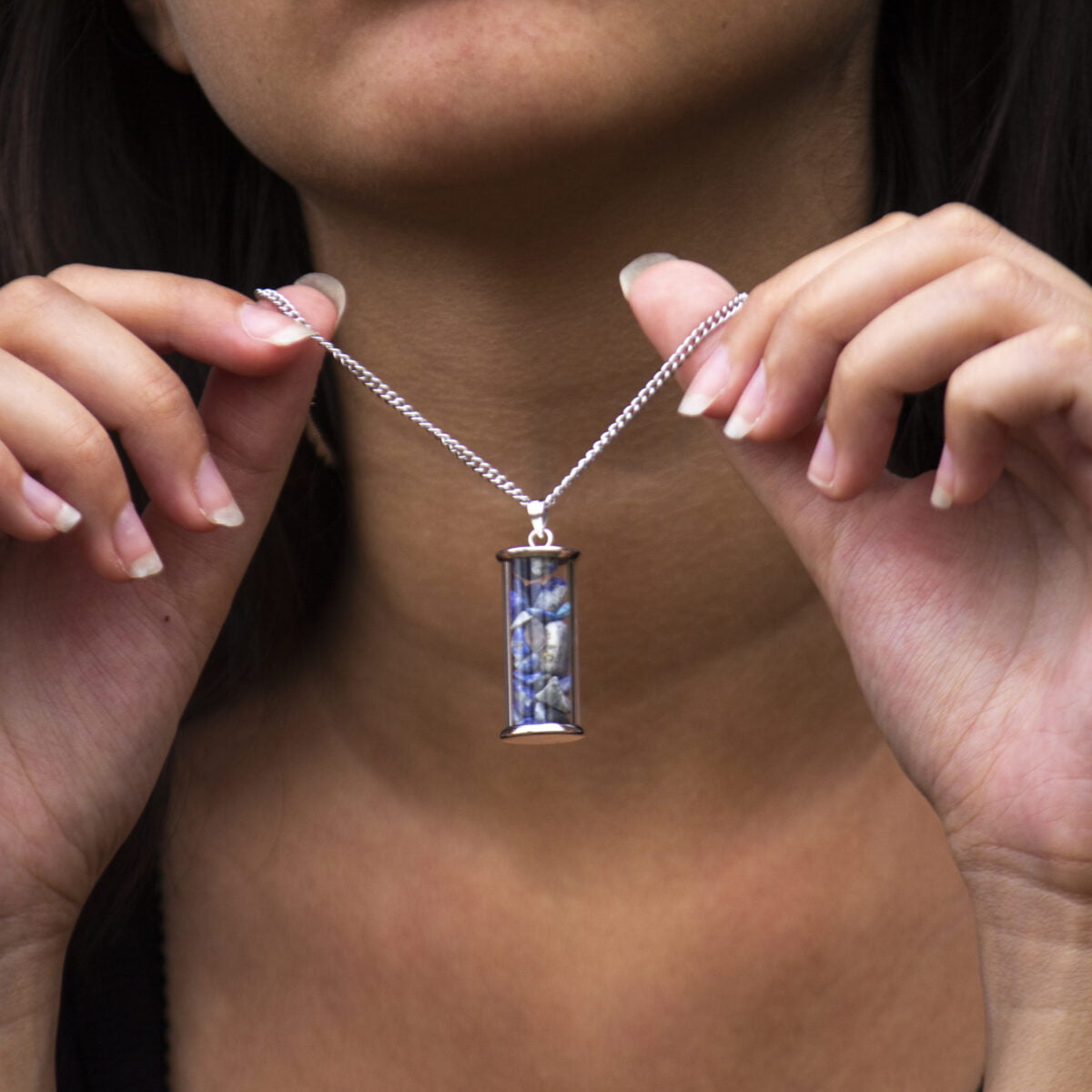 Lapis Lazuli bočica ogrlica