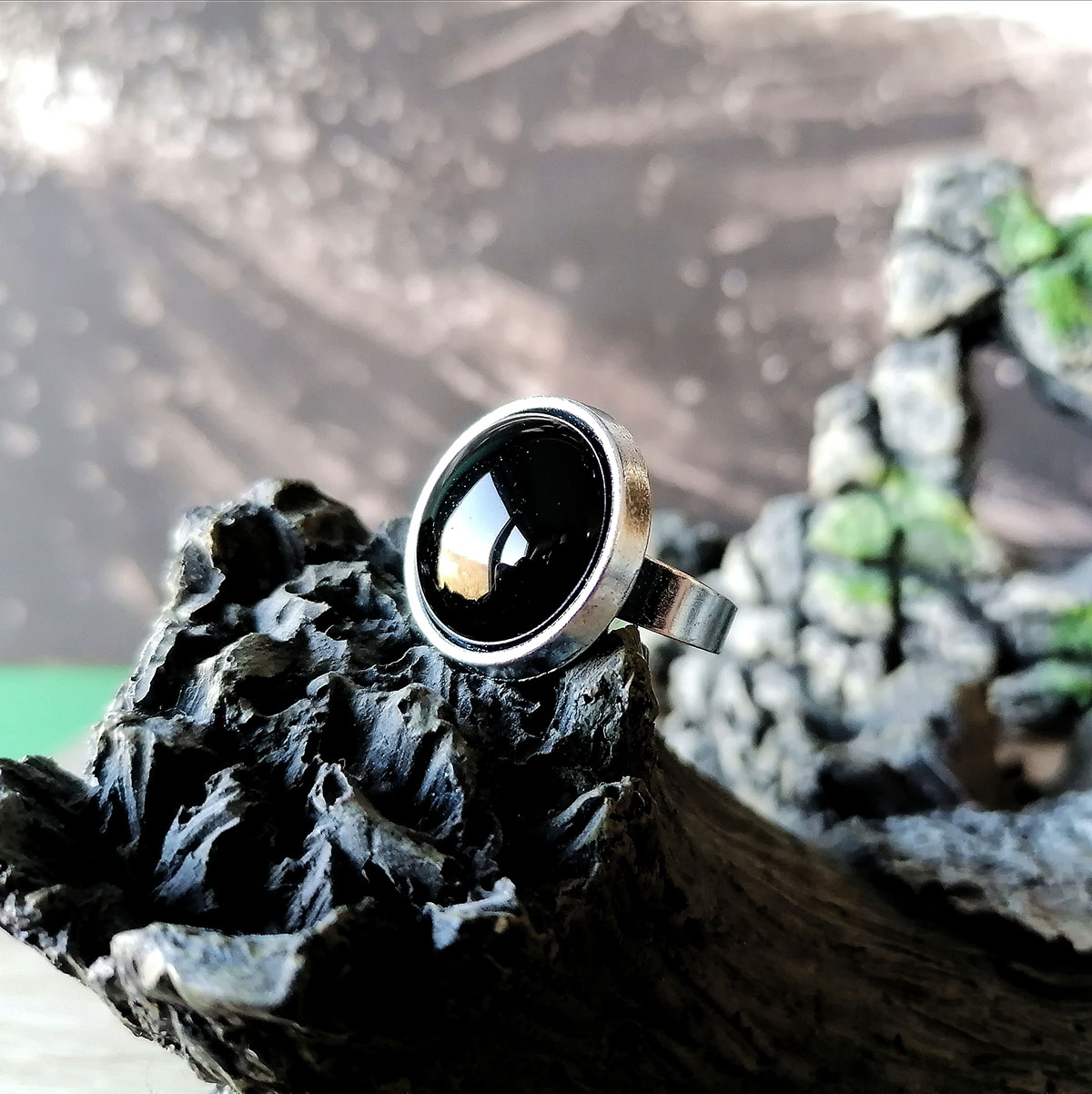 Silver Soul Crni Oniks prsten