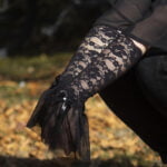 Lilith Gotik rukavice crne