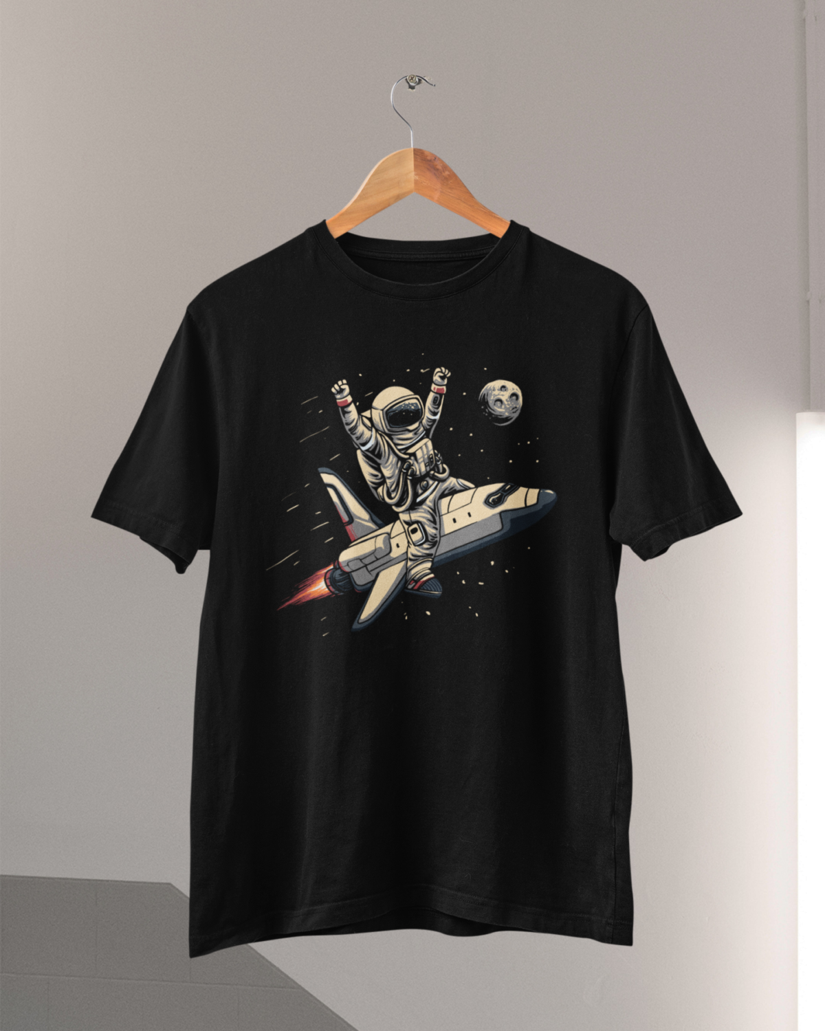 Astronaut unisex crna majica