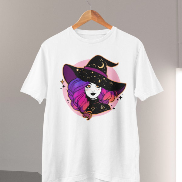 Cute Witch Color unisex bela majica