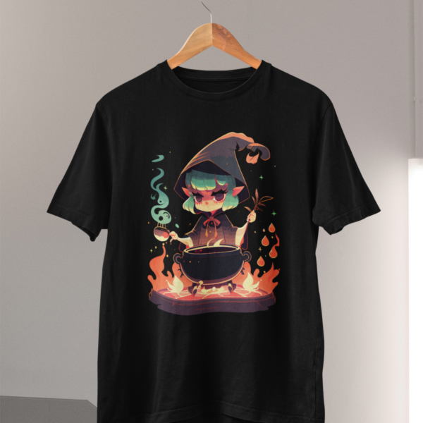 Cute Witch Cook V2 unisex crna majica