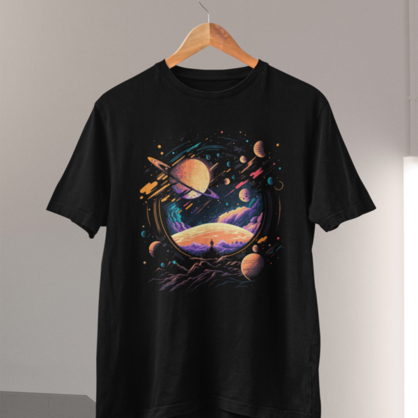 Galaxy Portal unisex crna majica