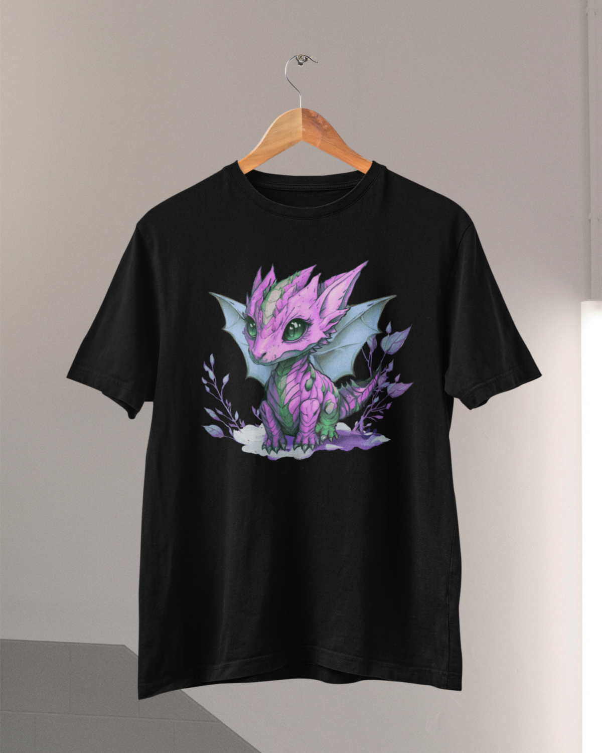Purple Dragon unisex crna majica