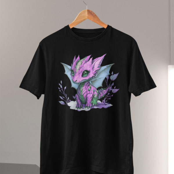Purple Dragon unisex crna majica